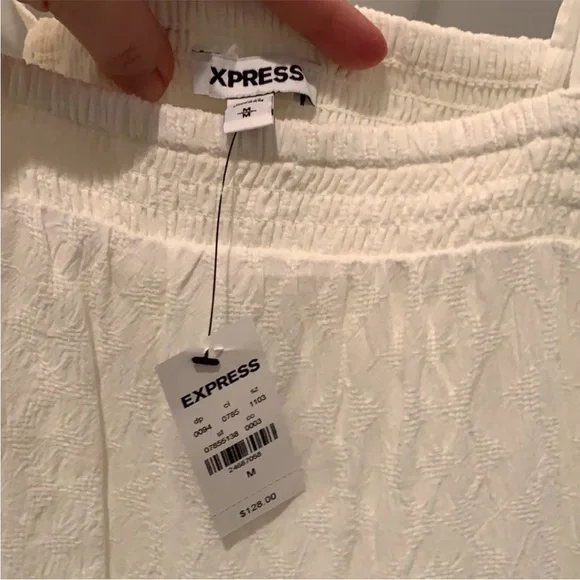 Express Summery Cream Colored Maxi Dress - Picture 4 of 4